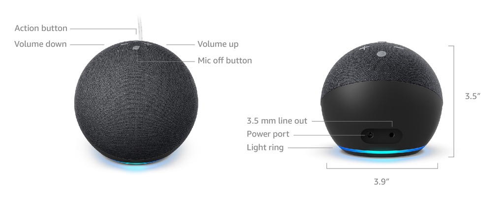 ALTAVOZ INTELIGENTE AMAZON ECHO DOT GEN4TH (BLACK)