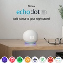 ALTAVOZ INTELIGENTE AMAZON ECHO DOT GEN4TH CON RELOJ (WHITE)