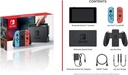 CONSOLA NINTENDO SWITCH JOY-CON HAC-001(-01) (CONTROLES AZUL NEON-ROJO NEON)