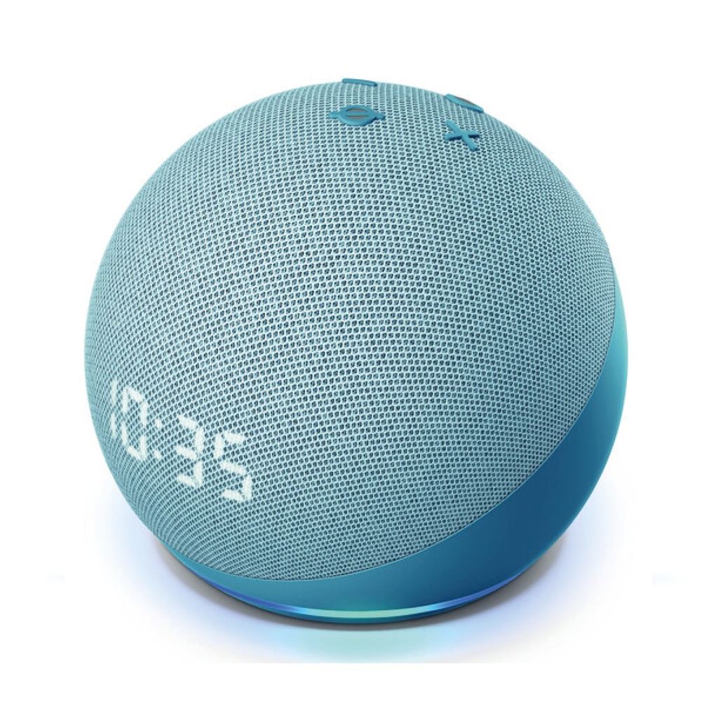 ALTAVOZ INTELIGENTE AMAZON ECHO DOT GEN4TH CON RELOJ (BLUE)