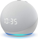 ALTAVOZ INTELIGENTE AMAZON ECHO DOT GEN4TH CON RELOJ (WHITE)