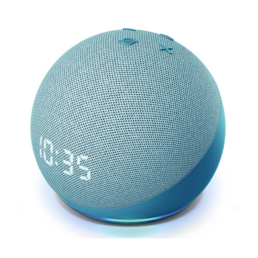 [SH0101000302] ALTAVOZ INTELIGENTE AMAZON ECHO DOT GEN4TH CON RELOJ (BLUE)